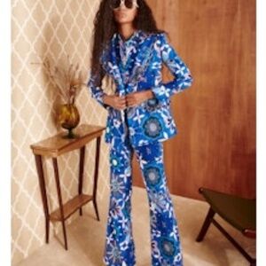 CeliaB Ben Jacket and Aven Pant Blue floral